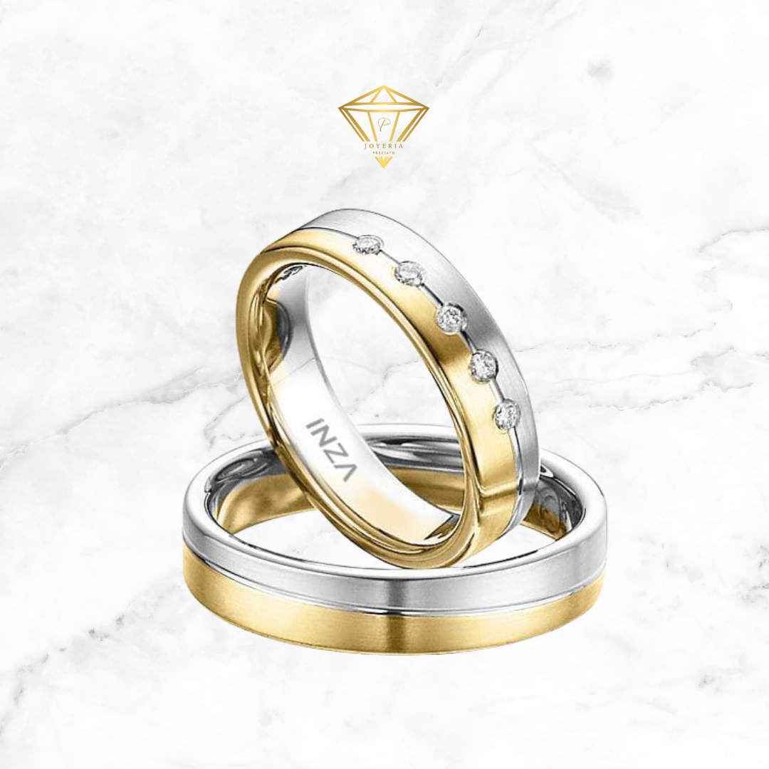 Argollas Plata 950 ⚪ - Oro 750 🟡 (Personalizados)