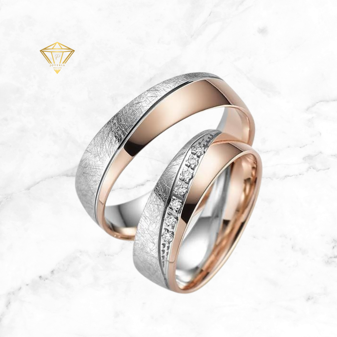 Argollas Plata 950 ⚪ - Oro 750 🟡 (Personalizados)