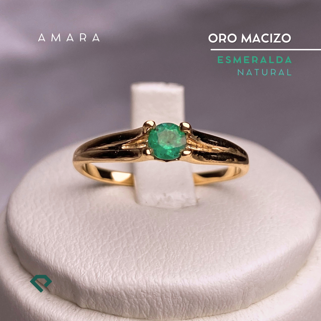 AMARA ORO 18K + Esmeralda