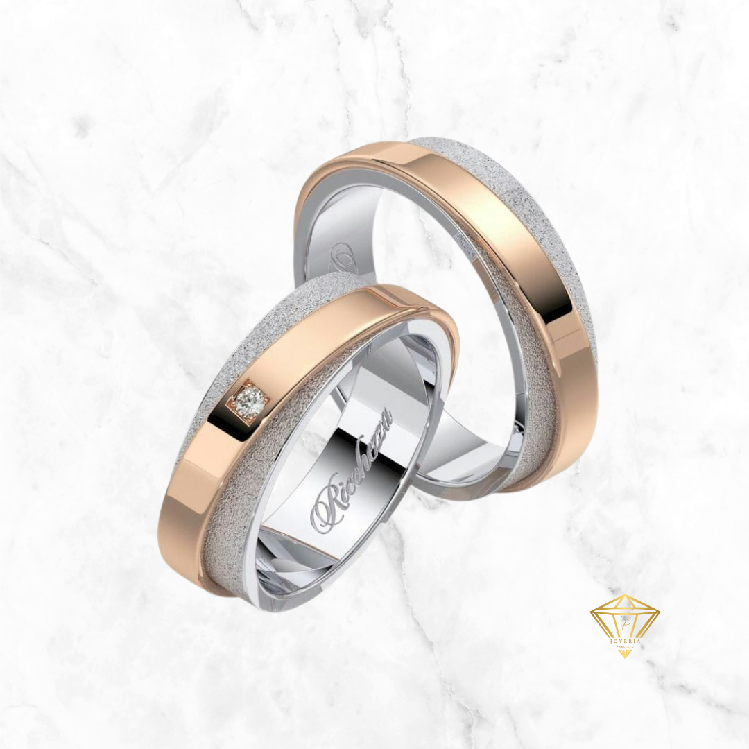Argollas Plata 950 ⚪ - Oro 750 🟡 (Personalizados)