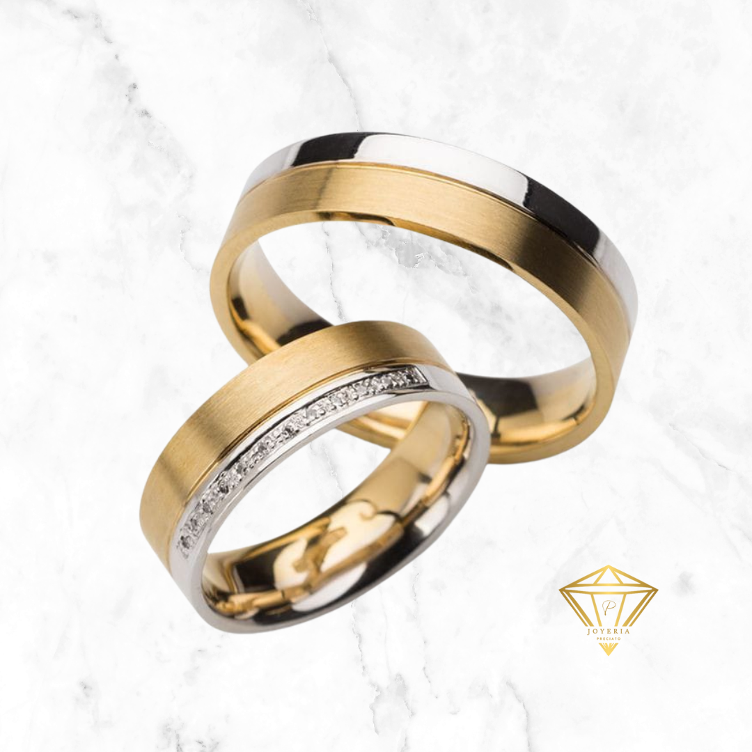 Argollas Plata 950 ⚪ - Oro 750 🟡 (Personalizados)