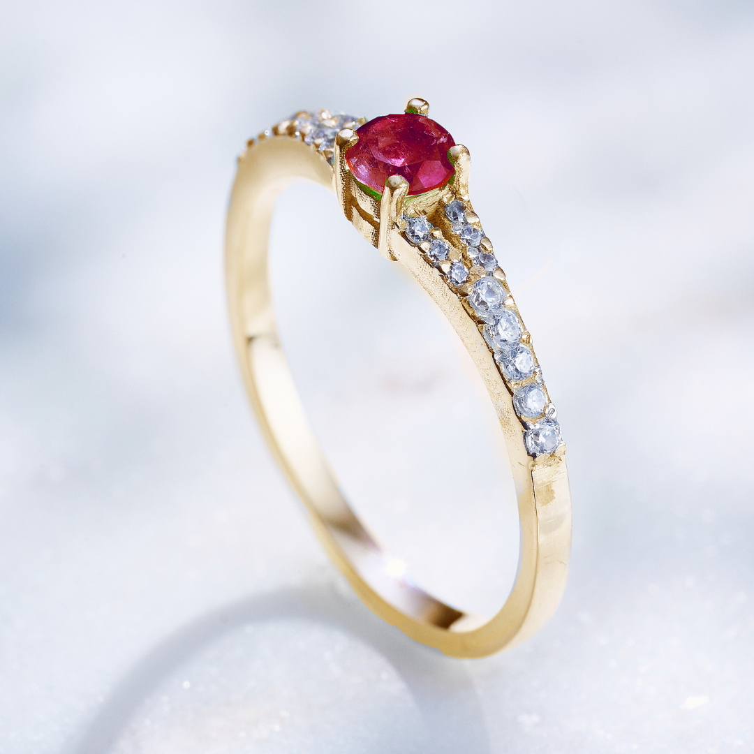 ELYSIUM ( ORO 18K 🟡 + RUBÍ 🔻 )